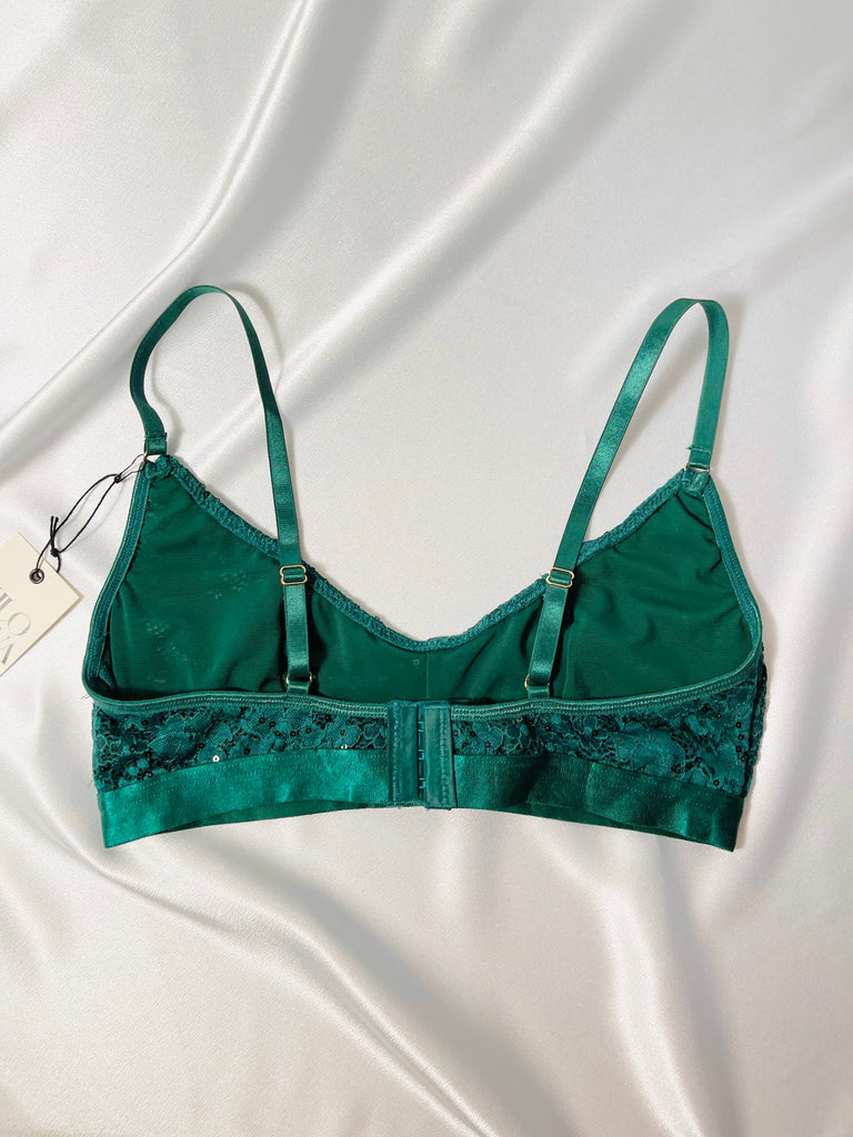 green bralette