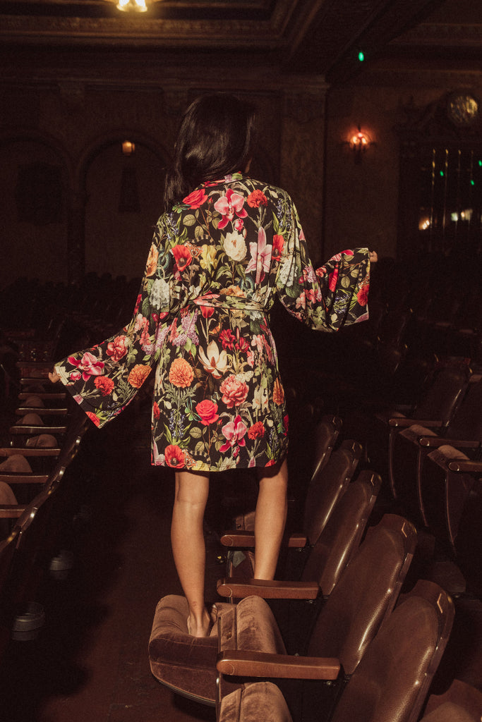 FLORAL SHORT ROBE