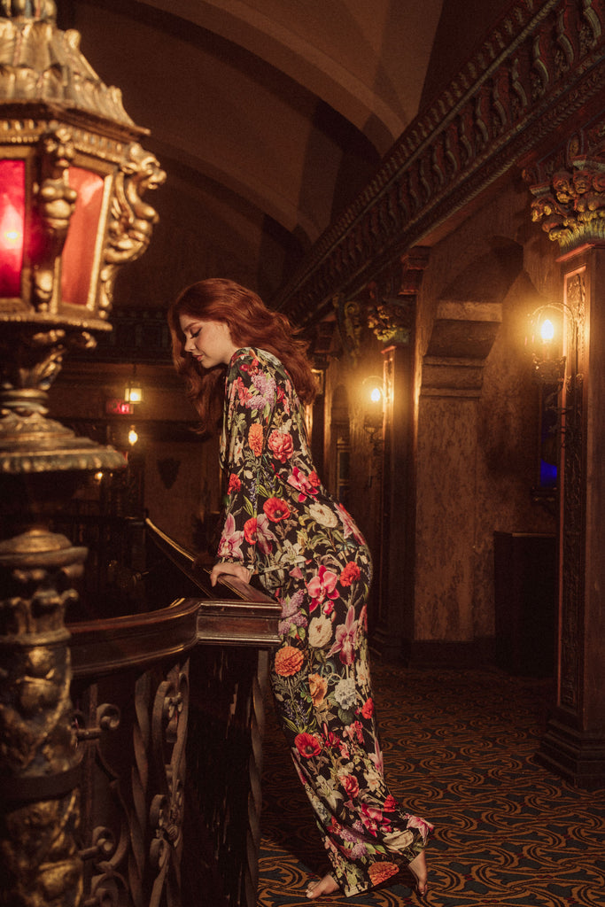 long floral pj set