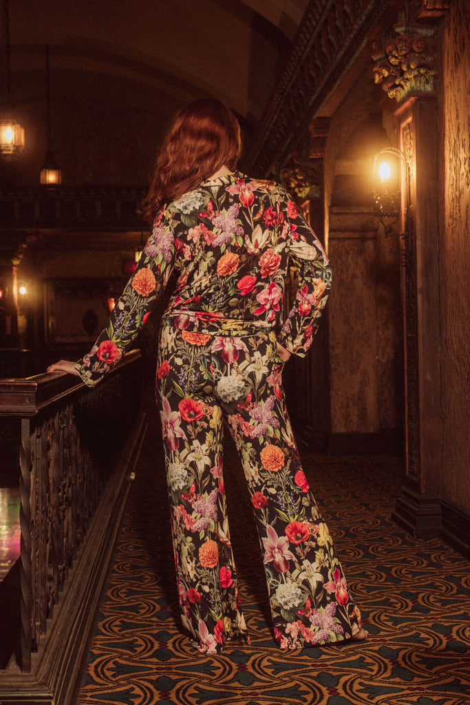 long floral pj set